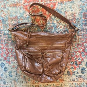 BUENO leather cross body purse